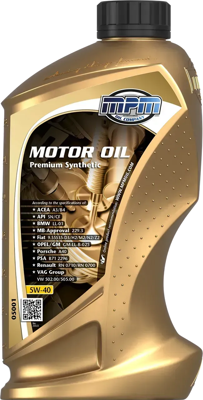 Олива моторна MPM 5W-40 Premium Synthetic